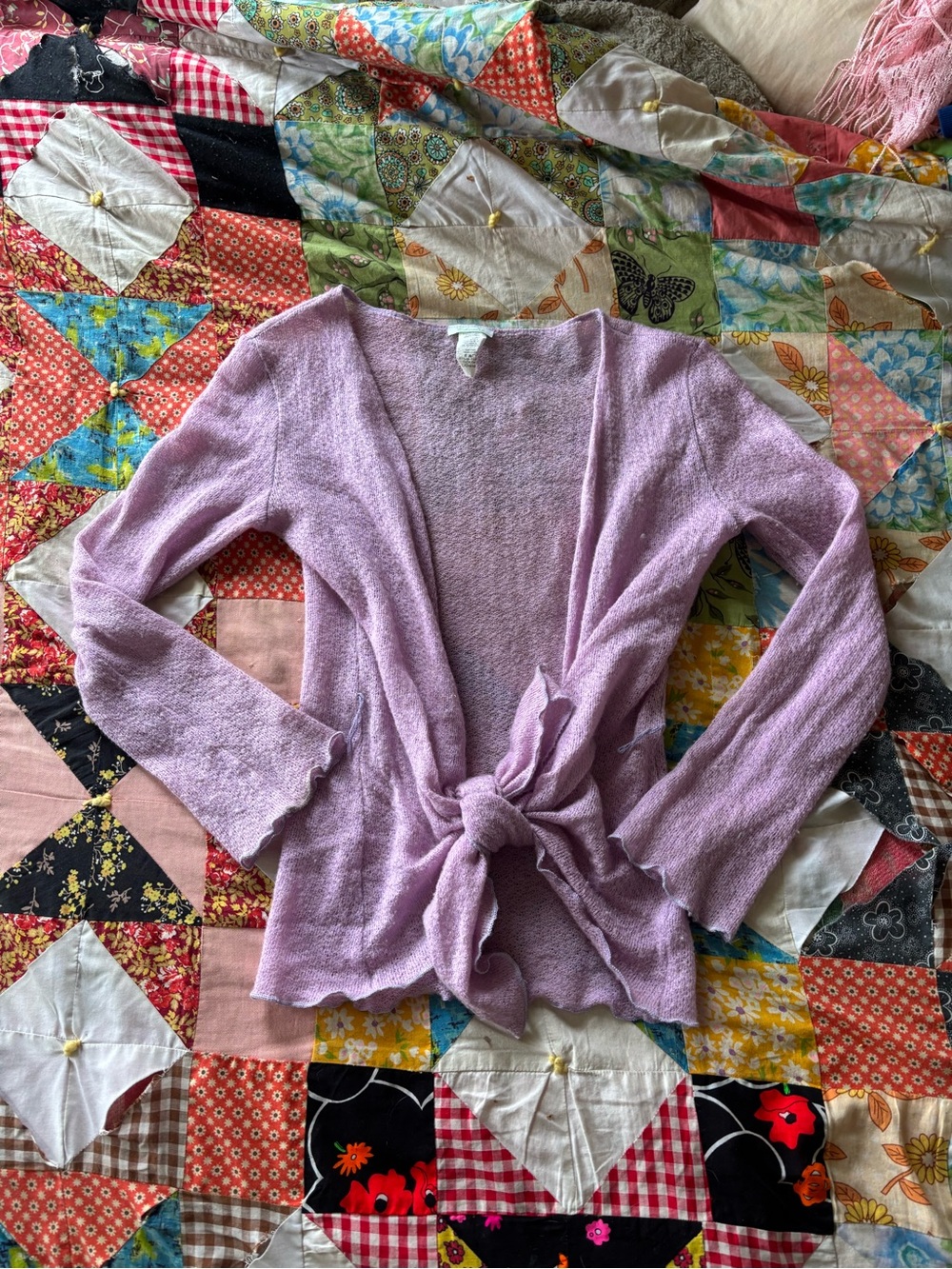 cherish knit tie top